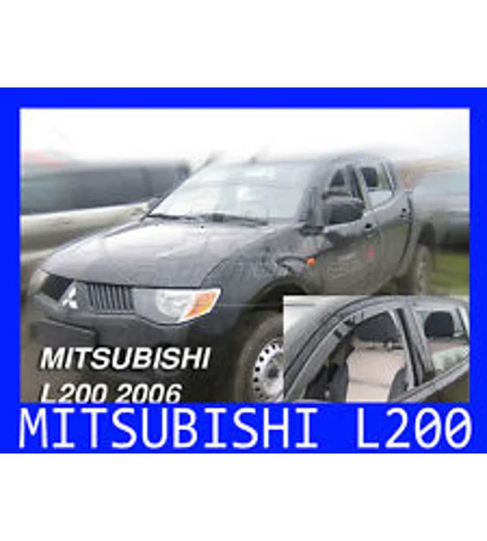 Mitsubishi L200 Yrs 06-on Brand New Heko 4 Piece Wind Deflectors