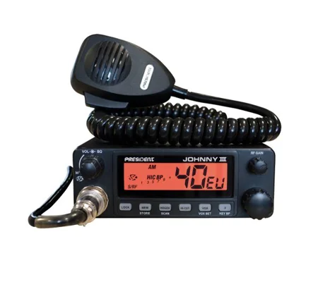President Johnny 3 CB Radio 40 channel Am 12 & 24Volt