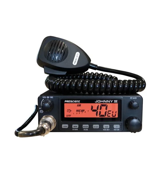President Johnny 3 CB Radio 40 channel Am 12 & 24Volt