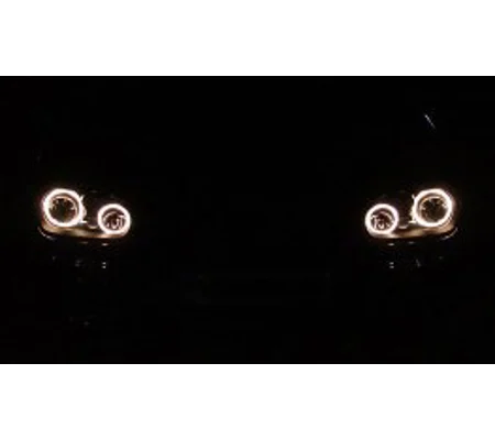 VW Golf MK 4 Yrs 98-04,Black R32 Style Angeleye Halo Headlights RHD E marked