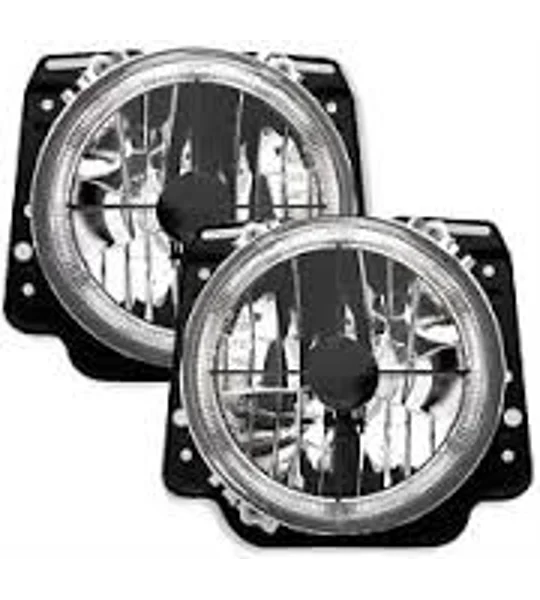 VW Golf Mk 2 II 84-91 , Black Style Angeleye Headlights RHD E marked