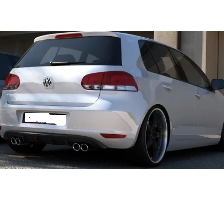 VW Golf MK6 VI 09-12 Rear Bumper Inse0rt Twin Exit Both Sides Plastic 3DR & 5DR