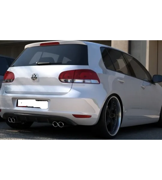 VW Golf MK6 VI 09-12 Rear Bumper Inse0rt Twin Exit Both Sides Plastic 3DR & 5DR