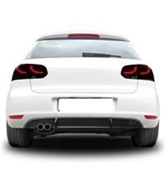 VW Golf MK6 VI 09-12 Rear Bumper Insert Twin Exit on Left Plastic 3DR & 5DR
