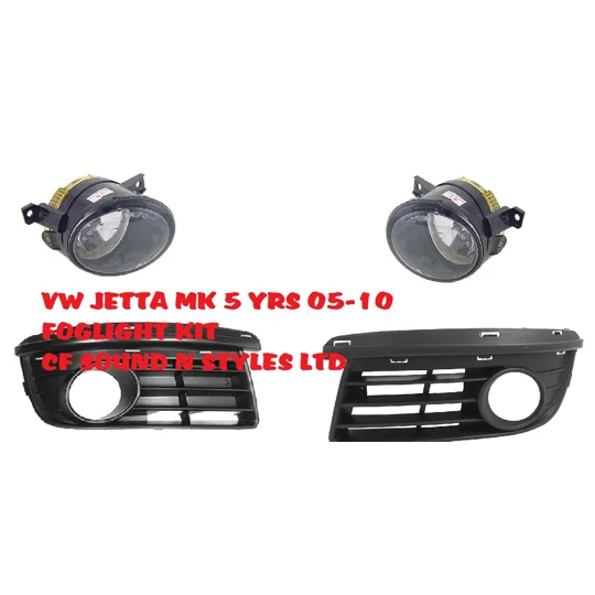 VW Jetta Mk5 Yrs 05-10, Front Foglight Kit Lamps & Grills