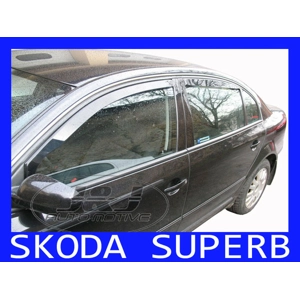 Skoda Superb MK1 Yrs 01-08 on Brand New Heko 2 Piece Wind Deflectors 28314