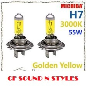 H7 JDM Yellow Headlight Bulbs 55WATT