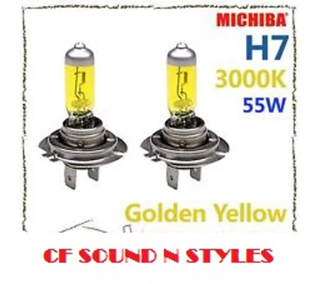 H7 JDM Yellow Headlight Bulbs 55WATT