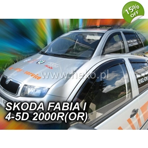 Skoda Fabia I Yrs 00-06 Brand New Heko 4 Piece Wind Deflectors