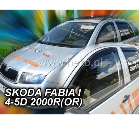 Skoda Fabia I Yrs 00-06 Brand New Heko 4 Piece Wind Deflectors