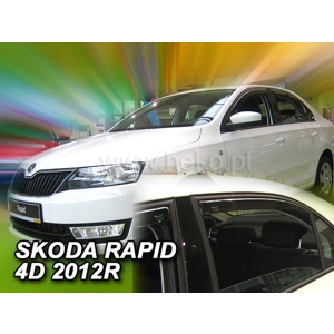 Skoda Rapid Yrs 12- on Brand New Heko 4 Piece Wind Deflectors