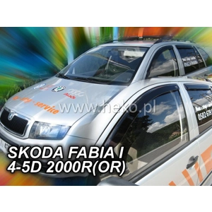Skoda Fabia 6Y Yrs 99-07 on Brand New Heko 4 Piece Wind Deflectors 28327