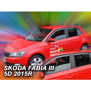 Skoda Fabia NJ Yrs 15 on 5drs Hatchback Brand New Heko 4 Piece Wind Deflectors 28343