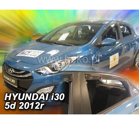 Hyundai I30 Yrs 12- on Brand New Heko 4 Piece Wind Deflectors COPY