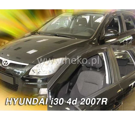 Hyundai I30 Yrs 07-12 on Brand New Heko 4 Piece Wind Deflectors