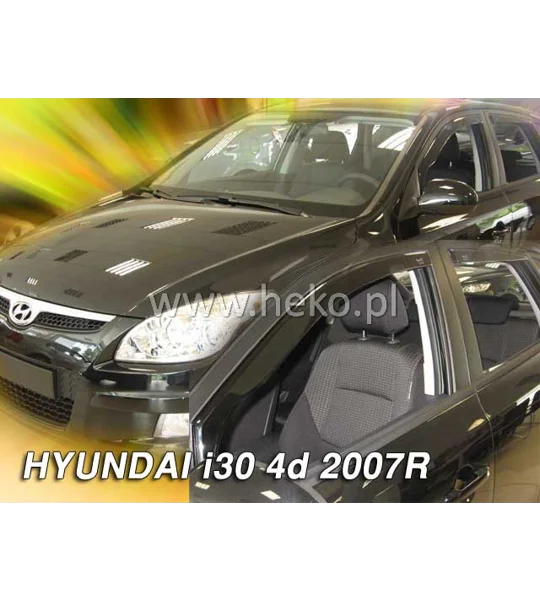 Hyundai I30 Yrs 07-12 on Brand New Heko 4 Piece Wind Deflectors