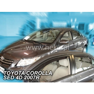 Toyota Corolla 4drs Saloon E14/E15 Yrs 07-13 Brand New Heko 4 Piece Wind Deflectors