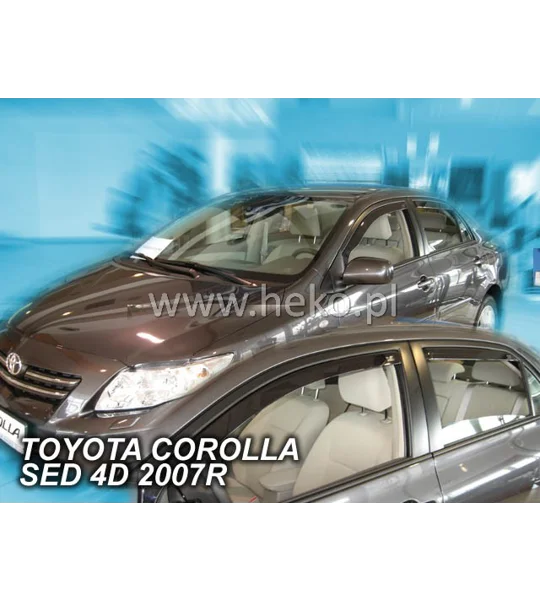 Toyota Corolla 4drs Saloon E14/E15 Yrs 07-13 Brand New Heko 4 Piece Wind Deflectors