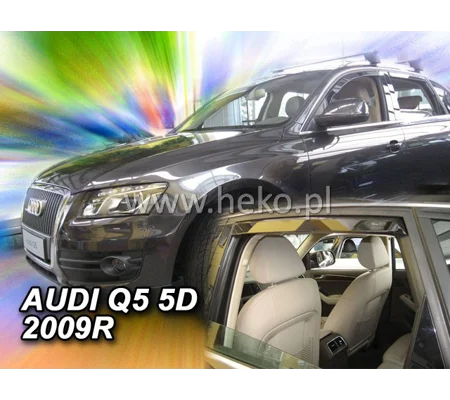 Audi Q5 Yrs 09-on Brand New 4 Piece Heko Wind Deflectors 10235