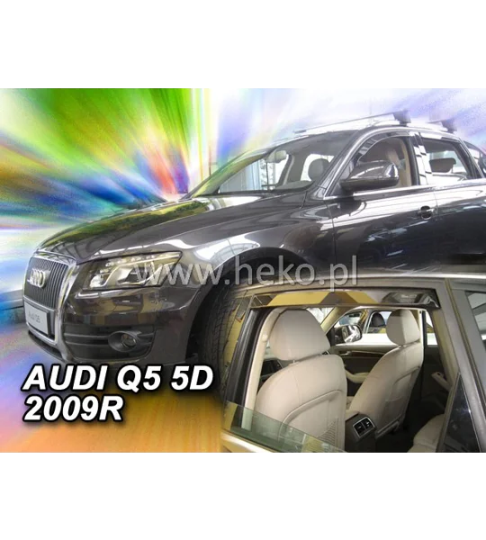 Audi Q5 Yrs 09-on Brand New 4 Piece Heko Wind Deflectors 10235