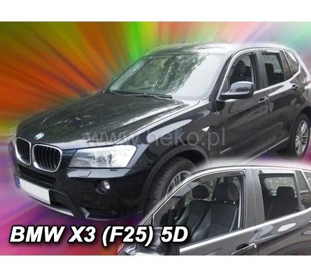 BMW X3 Yrs 10- Brand New 4 Piece Heko Tinted Wind Deflectors