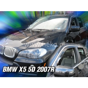 BMW X5 Yrs 07-on Brand New 4 Piece Heko Tinted Wind Deflectors