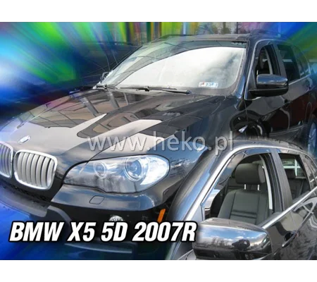 BMW X5 Yrs 07-on Brand New 4 Piece Heko Tinted Wind Deflectors