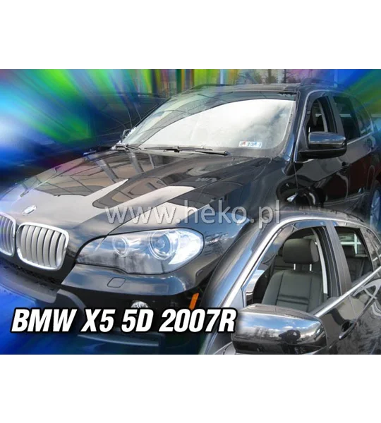 BMW X5 Yrs 07-on Brand New 4 Piece Heko Tinted Wind Deflectors