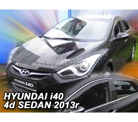 Hyundai I40 Yrs 13 - On 4 Drs Saloon Brand New 4 Piece Heko Tinted Wind Deflectors
