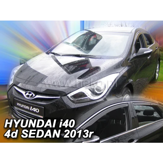 Hyundai I40 Yrs 13 - On 4 Drs Saloon Brand New 4 Piece Heko Tinted Wind Deflectors