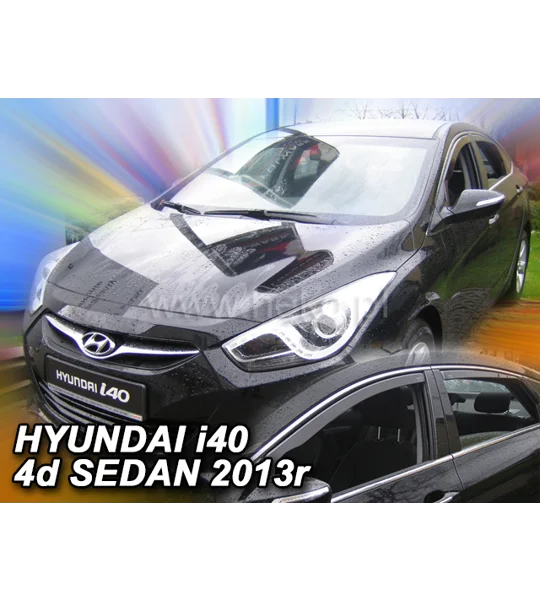 Hyundai I40 Yrs 13 - On 4 Drs Saloon Brand New 4 Piece Heko Tinted Wind Deflectors