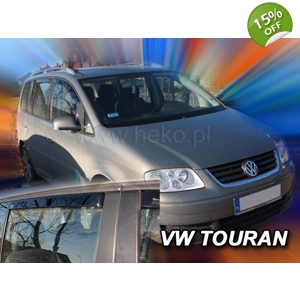 VW Touran II Yrs 08-15 Brand New Heko 4 Piece Tinted Wind Deflectors