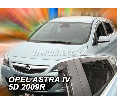 Opel Vauxhall Astra IV J 5dr Yrs 10-on Brand New Heko 4 Piece Wind Deflectors 25384