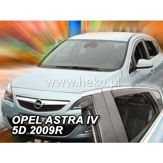 Opel Vauxhall Astra IV J 5dr Yrs 10-on Brand New Heko 2 Piece Wind Deflectors 25383