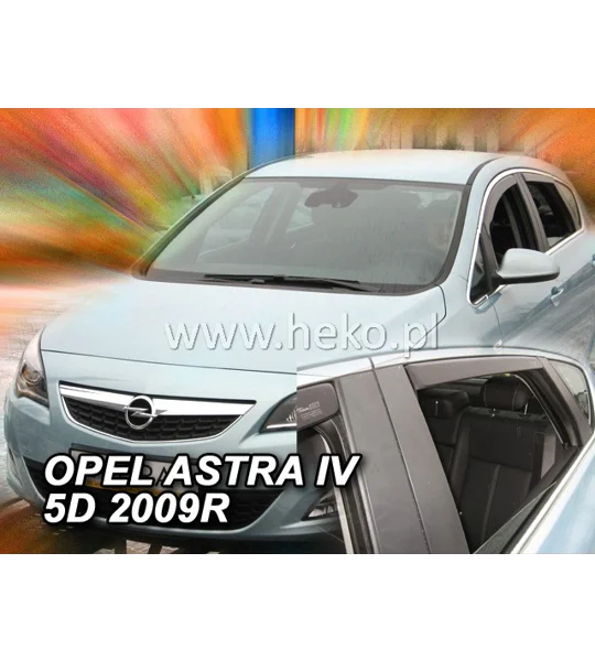 Opel Vauxhall Astra IV J 5dr Yrs 10-on Brand New Heko 4 Piece Wind Deflectors 25384