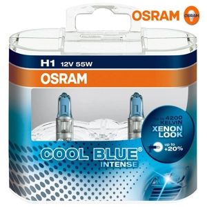 Osram Cool Blue Intense H1 55w 12v Bulbs Duo Pack