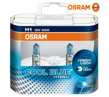 Osram Cool Blue Intense H1 55w 12v Bulbs Duo Pack