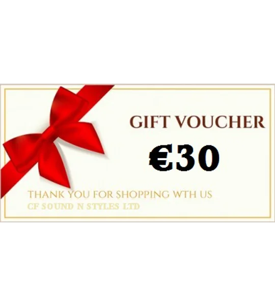 €30 Gift Voucher Valid Online In Store or PH Order
