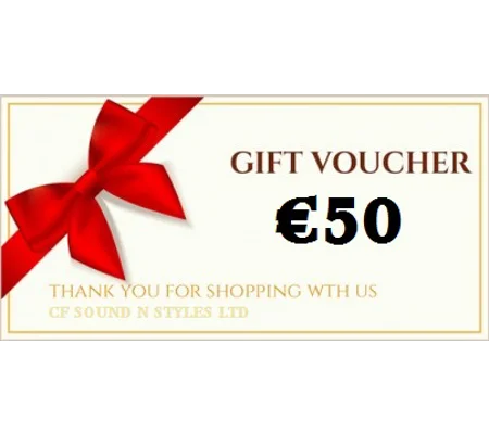 €50 Gift Voucher Valid Online In Store or PH Order