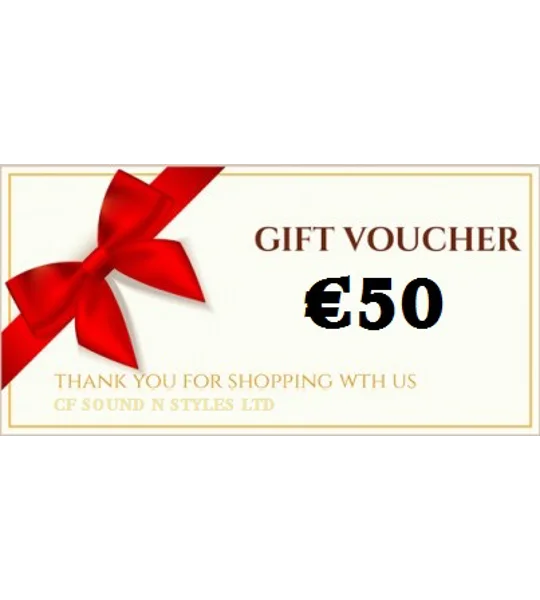 €50 Gift Voucher Valid Online In Store or PH Order