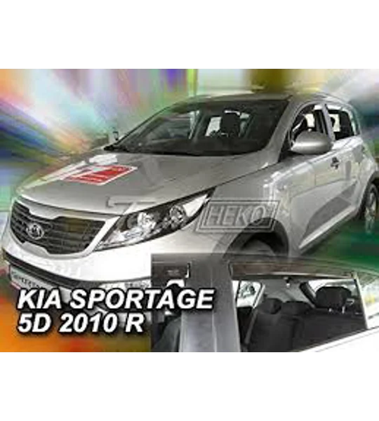 Kia Sportage III Yrs 10-15 Brand New Heko 4 Piece Wind Deflectors