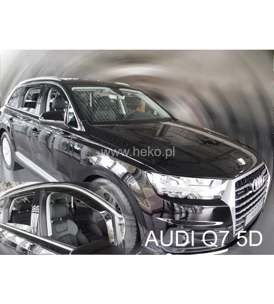 Audi Q7 II Yrs 16- Onwards Brand New 4 Piece Heko Wind Deflectors