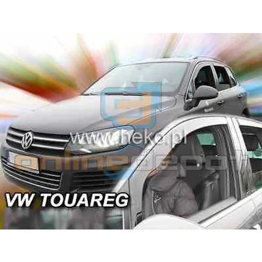 VW Touareg Yrs 10-18 On Brand New 4 Piece Heko Wind Deflectors 31184