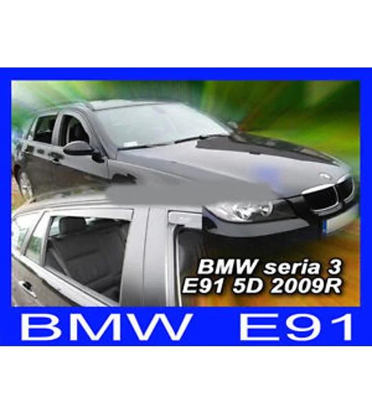 BMW E91 3 Series Estate 5drs Yrs 05-11, New 4 Piece Heko Wind Deflectors