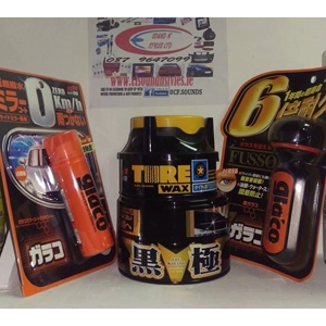 FUSSO WAX GIFT SET Kiwami, Glaco Mirror & Glass Tyre Wax & Microfibre