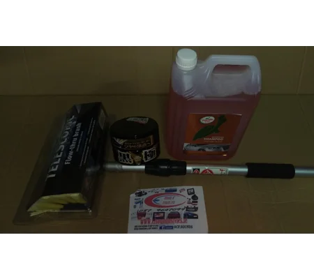 GIFT SET 3, Kiwami Wax, Kent Car Wash Brush + 5LTRs Turtle Wax Shampoo