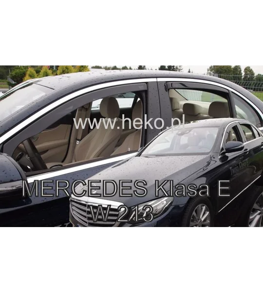 Mercedes E Class W213 Yrs 16- on Brand New Heko 4dr 2 Piece Wind Deflectors