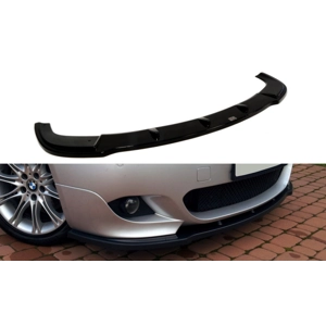 BMW E60 5 Series Yrs 03-10 Front Bumper Lip Gloss Black Only M Sport Fitment Maxton