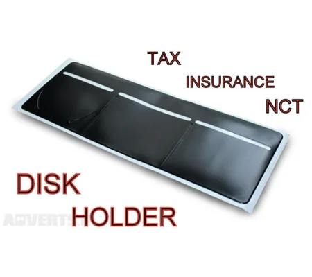 Car Van Road Tax, Insurance, NCT Disc Holder Black - New
