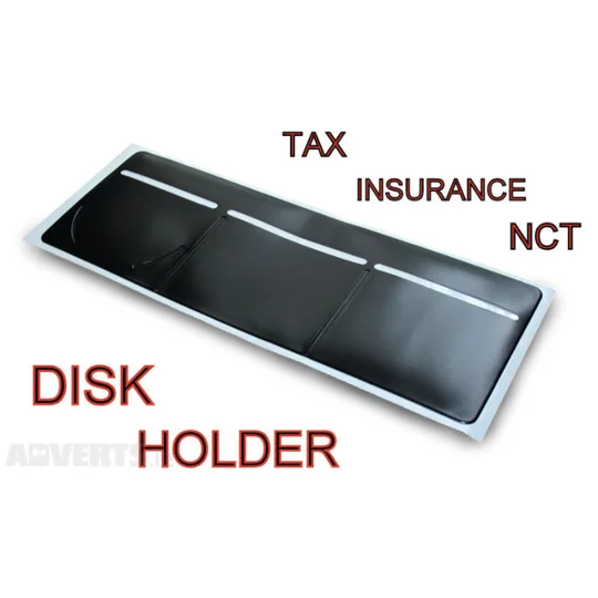 Car Van Road Tax, Insurance, NCT Disc Holder Black - New